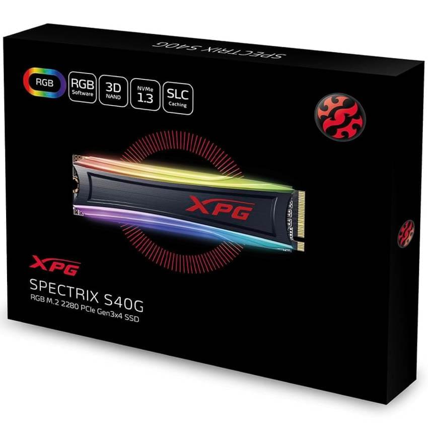 Disco Solido Ssd 512Gb Xpg Spectrix S40g Rgb M2 Pcie Gen3
